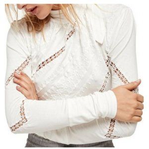 NWT free people victoria top in white